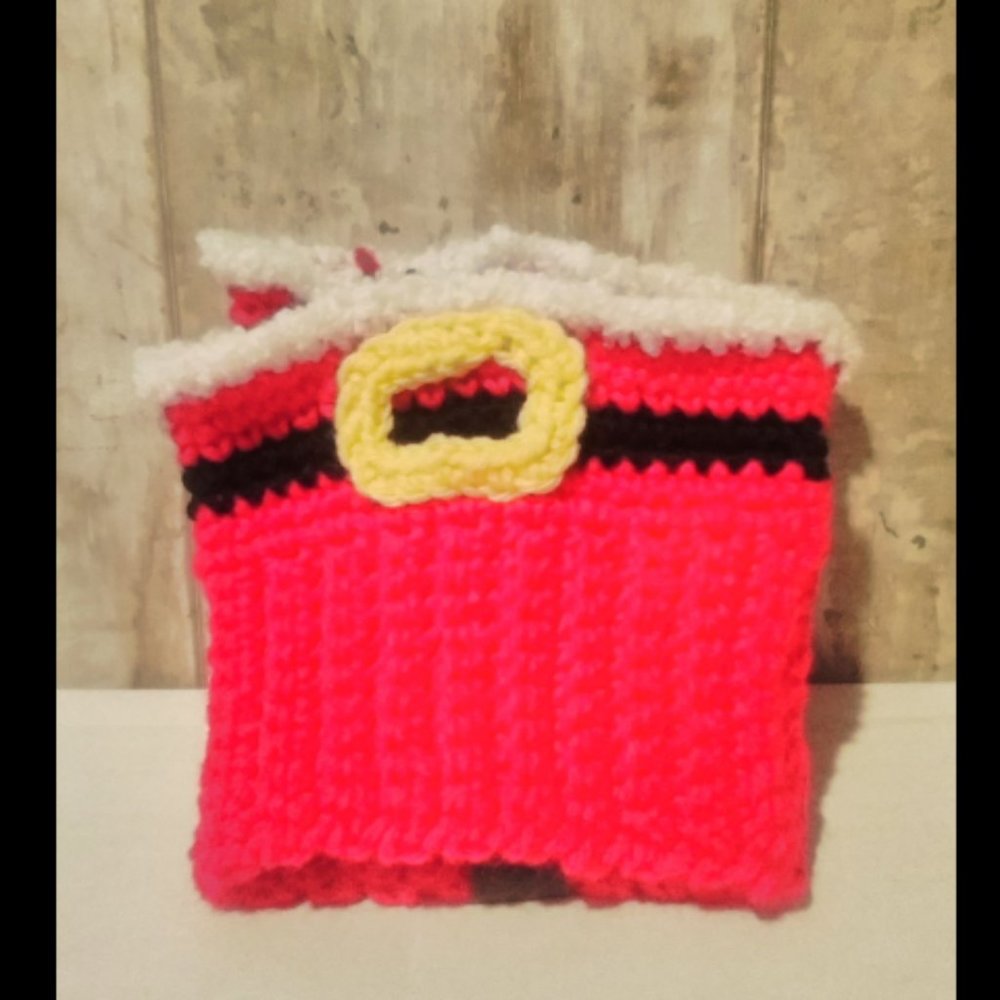 Santa Claus Boot Cuffs Handmade Crochet